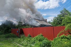 Появились подробности и новые фото с места пожара на Западной поляне в Пензе