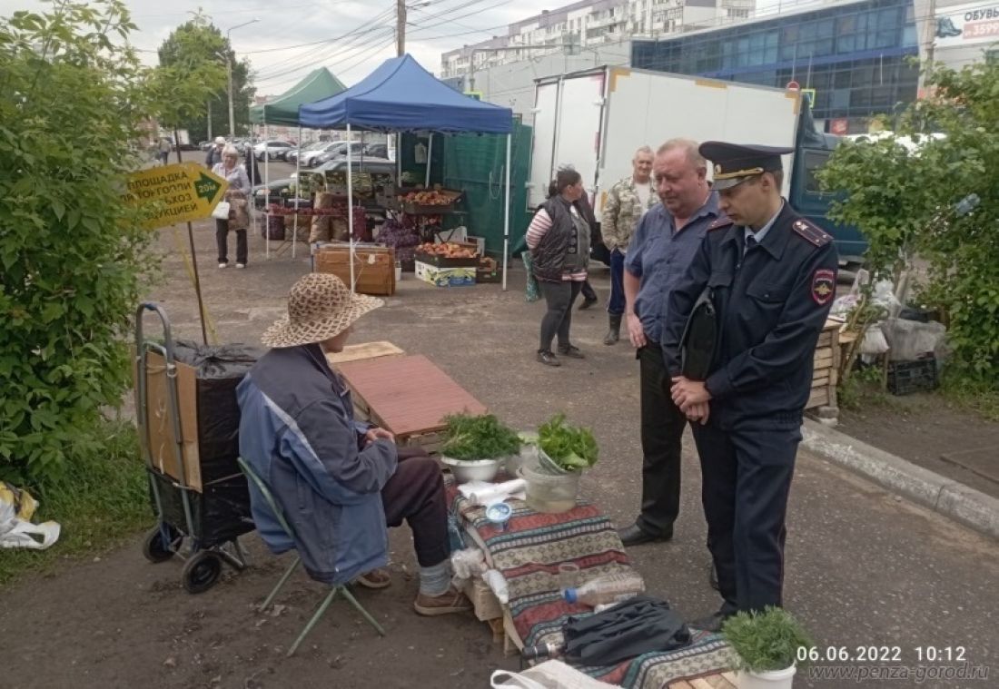 В Пензе уличных торговцев привлекли к ответственности