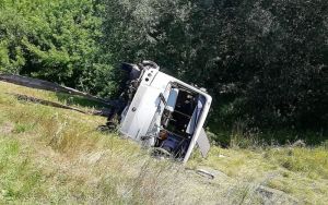 В пензенском МЧС сообщили о пострадавших в ДТП с перевернувшимся автобусом