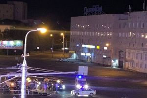 На перекрестке в центре Пензы ночью погиб мотоциклист