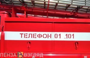 В Пензе на улице Ладожской загорелись два автомобиля
