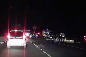 Опубликовано видео с места аварии на трассе «Урал» под Пензой, где погибли два человека