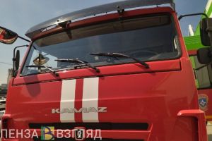 На шоссе в Пензенской области выгорел автомобиль