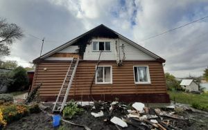 В селе под Пензой вовремя потушили дом с мансардой