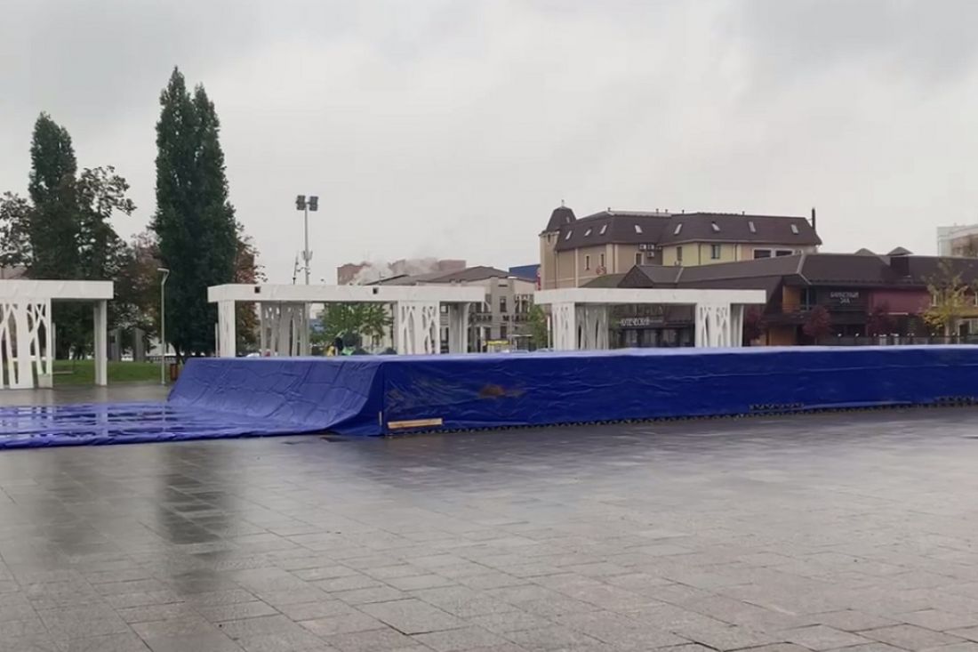 Пензенский фонтан подготовили к зиме