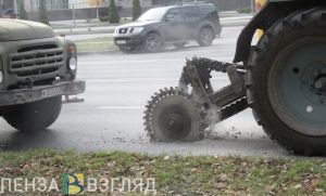 В Пензе после жалоб устранили провал асфальта на одной из улиц