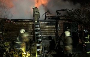 Пожар на Ферганской улице в Пензе тушили 17 человек