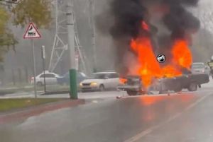 В Пензе в ДТП с горящей «Волгой» пострадали двое