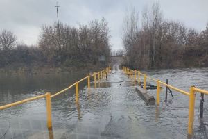 В Пензенской области поднявшаяся в Суре вода затопила мост
