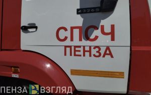 На Южной поляне в Пензе шесть человек тушили информационное табло