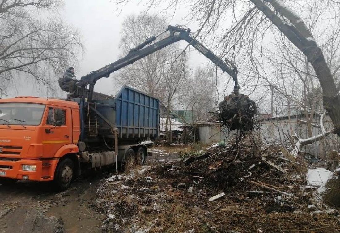 В Пензе собрали и вывезли на полигон ТБО более 150 кубометров мусора