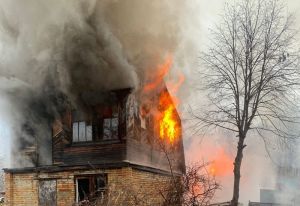 Появились фото загоревшихся дач в СНТ «Ландыш» Пензенского района