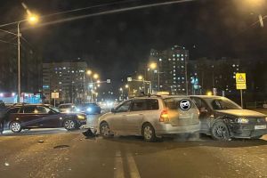 Вечером в Пензе три автомобиля попали в ДТП