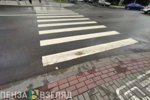 Пензячка обеспокоена отсутствием пешеходного перехода на опасном участке