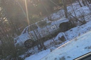 В Пензенской области легковой автомобиль вылетел с дороги в кювет