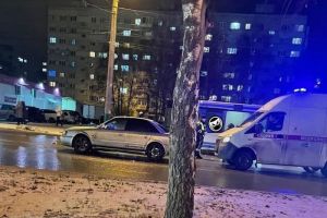 Появилось видео со сбитым на проспекте Строителей в Пензе пешеходом