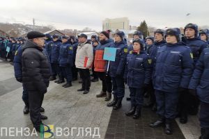 Бойцы пензенского молодежного отряда «Тигр» приступают к охране общественного порядка