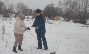 Пензенцам рассказали о первой помощи при провалах под лед