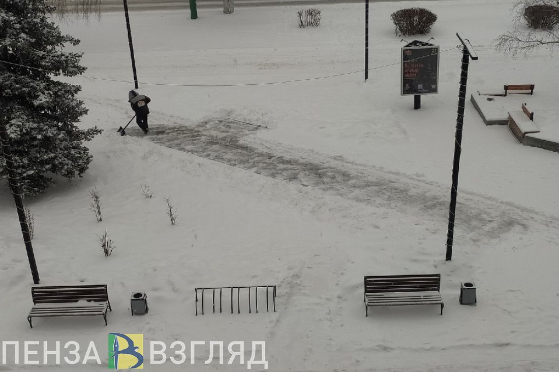 В Пензе за сутки вывезено более тысячи кубометров снега