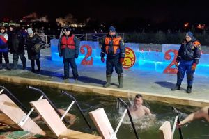 В крещенскую ночь в Пензе дежурили спасатели-водолазы