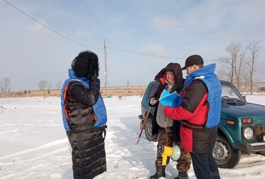 Пензенцев просят быть осторожными зимой на водоемах