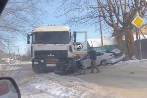 В пензенском районе Терновка произошла жесткая авария