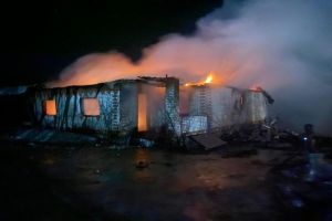 Пожар в Каменском районе тушили 5 сотрудников МЧС