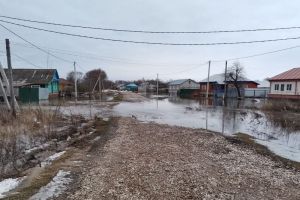 Появились фото подтопленных улиц в Малосердобинском районе