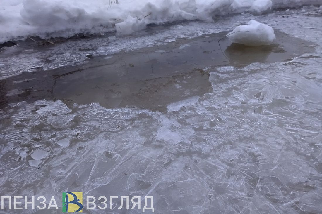 Пензенцам напомнили об опасности выхода на лед