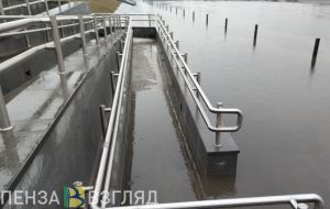 В центре Пензы затопило пешеходную часть набережной. Фотогалерея