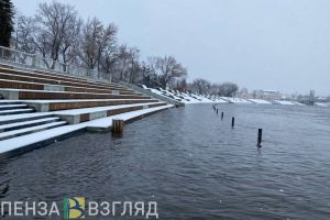 Уровень воды около набережной Суры в Пензе заметно вырос