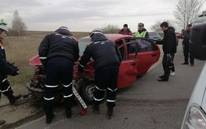 Появились снимки с места ДТП под Пензой с двумя пострадавшими