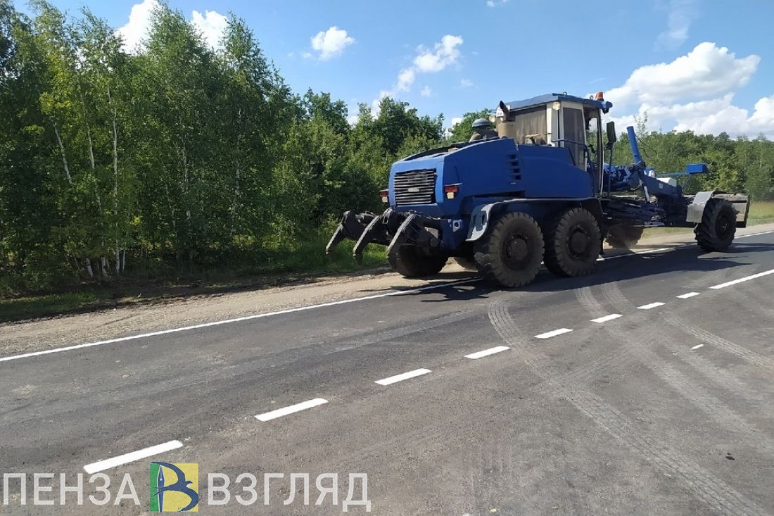 В Нижнеломовском районе отремонтировали дорогу протяженностью 3 километра