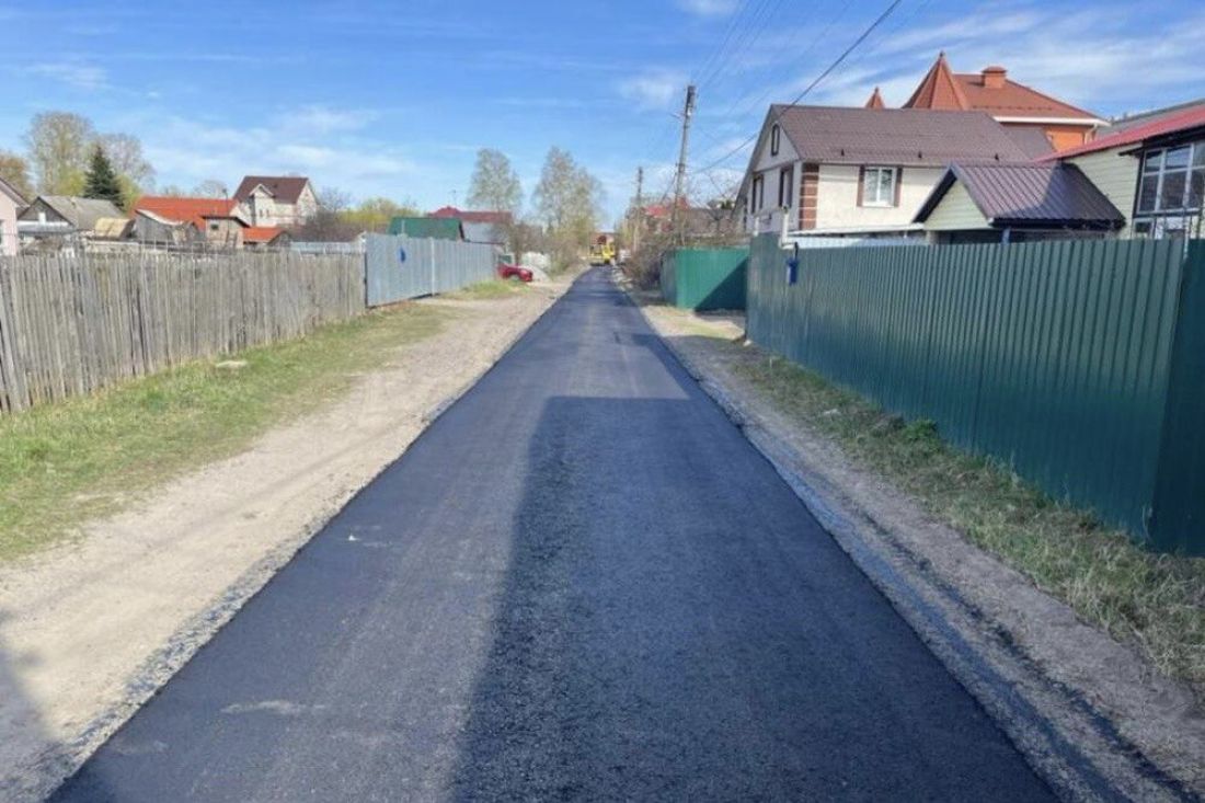 В Заречном начали укладку асфальта в частном секторе