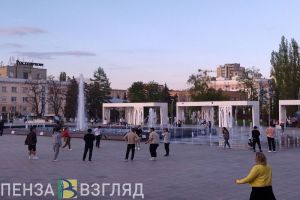 Пензенский фонтан снова стал местом притяжения горожан