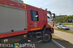 На улице Луначарского в Пензе произошел пожар