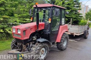 В Пензенской области завели дело на нетрезвого водителя, управлявшего трактором