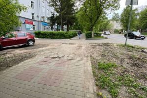 В центре Пензы «забыли» восстановить разрушенный тротуар