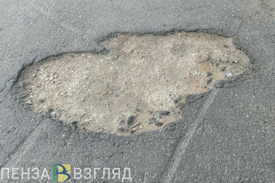 Жительница Пензенской области пожаловалась на качество дорог в Никольске