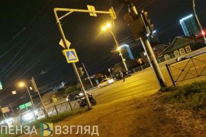 Вечером в Пензе в аварию попали два мотоциклиста