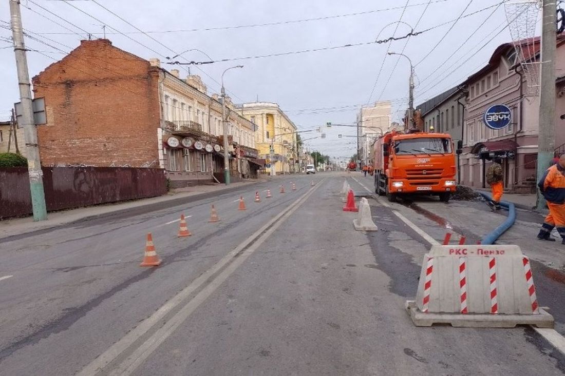 В Пензе после ремонтных работ восстановлен проезд по улице Суворова