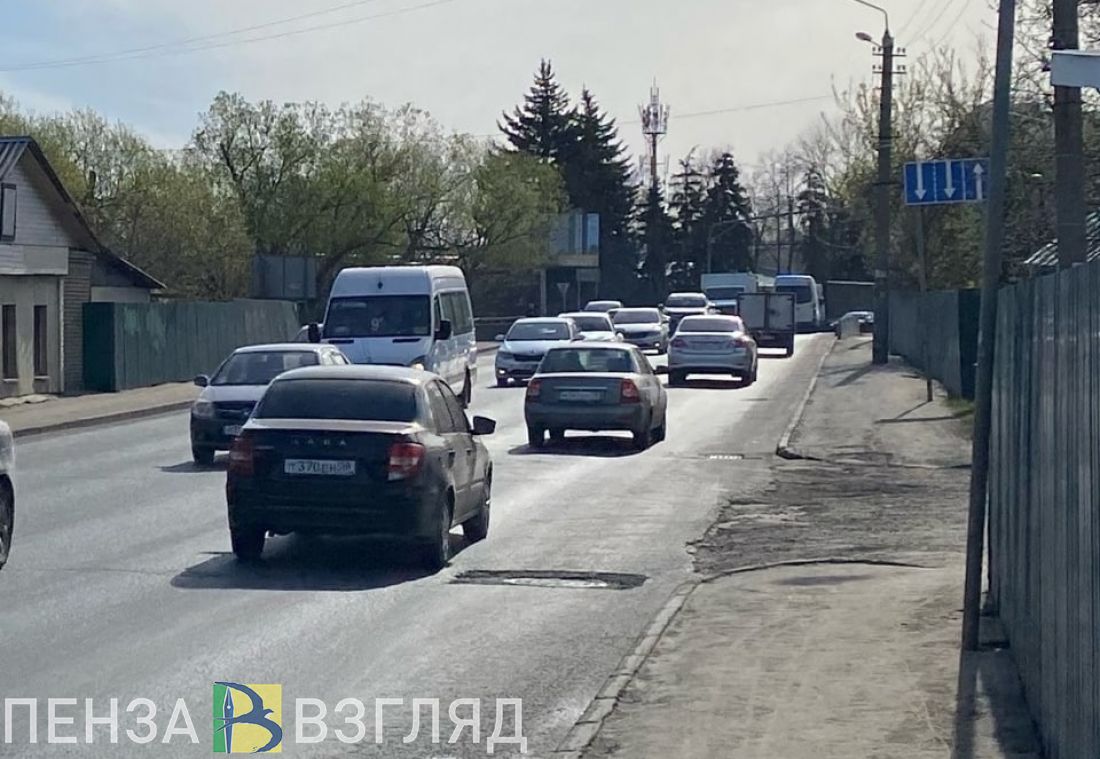 Ситуация на дорогах в центре Пензы остается напряженной