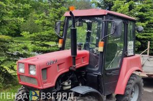 В Никольском районе на территории лесничества загорелся трактор