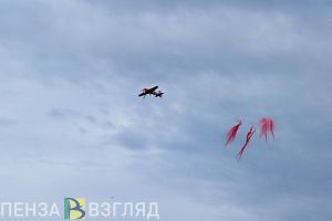 Перед пензенцами на самолете Як-52 выступил Антон Вареха