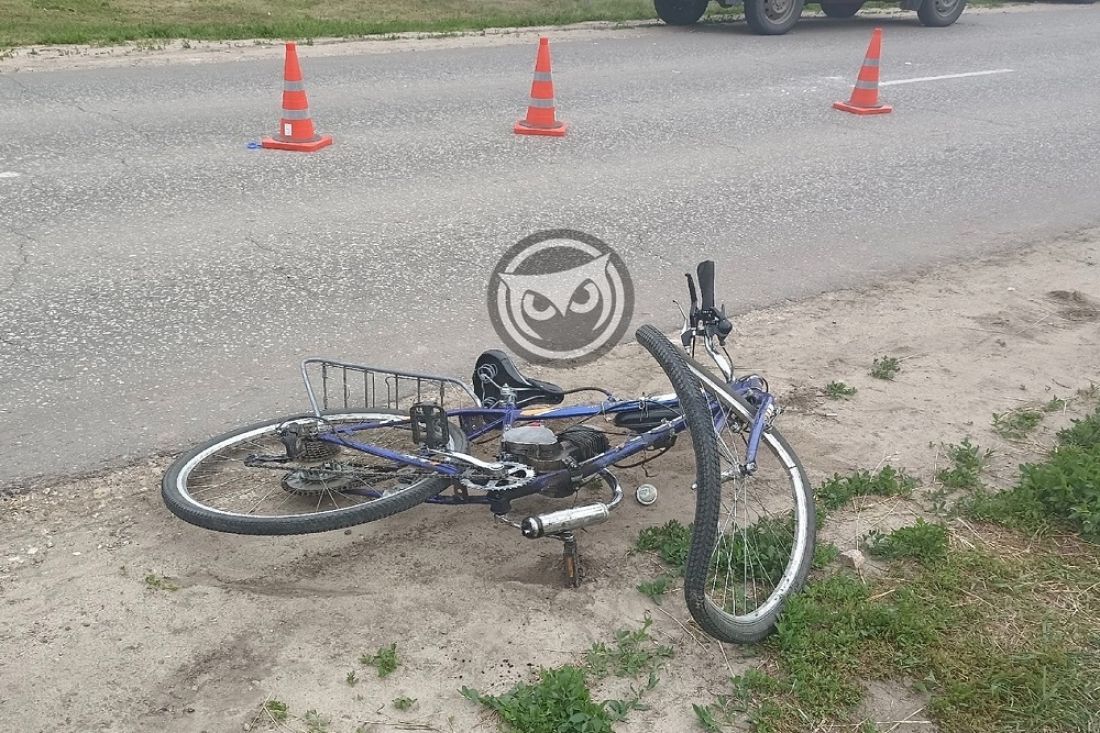 В селе под Пензой велосипедист столкнулся с автомобилем