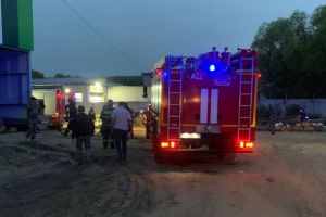 Пензенские спасатели сообщили подробности пожара на складе в Кривозерье
