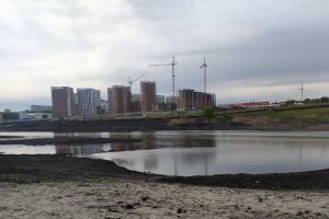 Пруд у 6-й горбольницы в Пензе продолжают расчищать