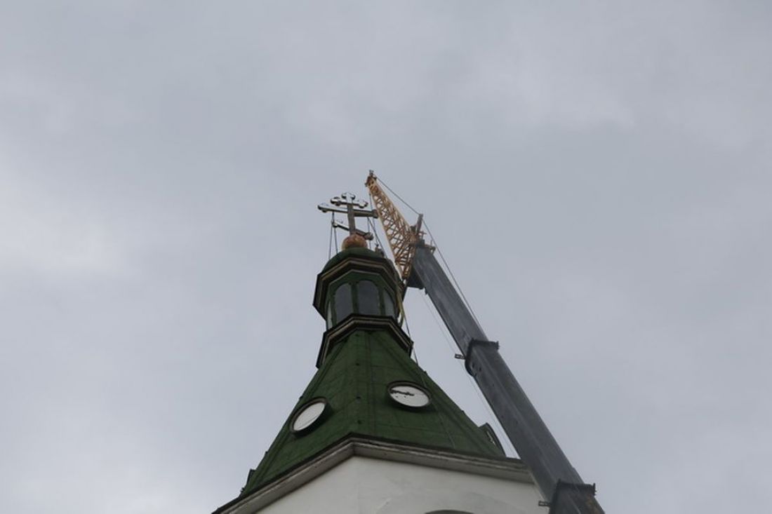 В Кузнецке стартовали работы по обновлению шатра колокольни Вознесенского собора