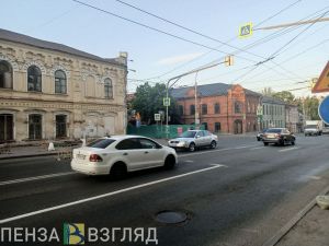 В Пензе на улице Суворова произошло частичное обрушение проезжей части