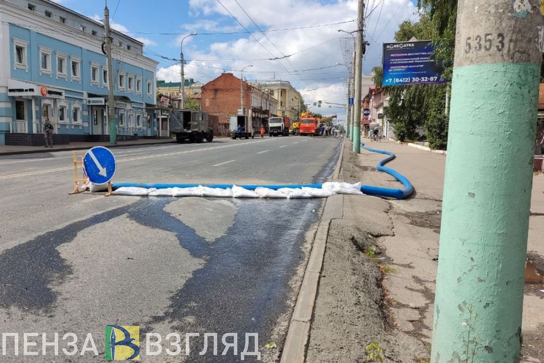 Пензенцы жалуются на пробки из-за перекрытия движения по улице Суворова